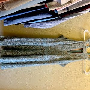 Light blue lace summer dress